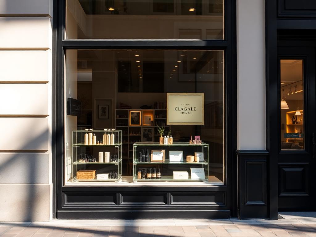 Book just one shop window display